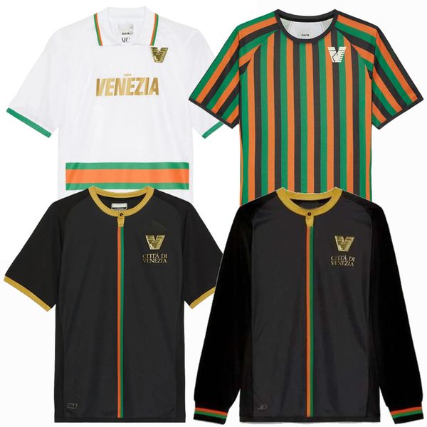 

2023 2024 venezia fc soccer jersey pohjanpalo cuisance tessmann zampano modolo johnsen busio novakovich candela 23 24 football shirt, Black;yellow