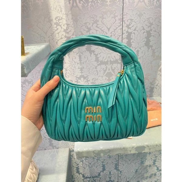 

designer bags miui tote leather pleated small bag little fairy bag small people underarm crossarm bag women yctm