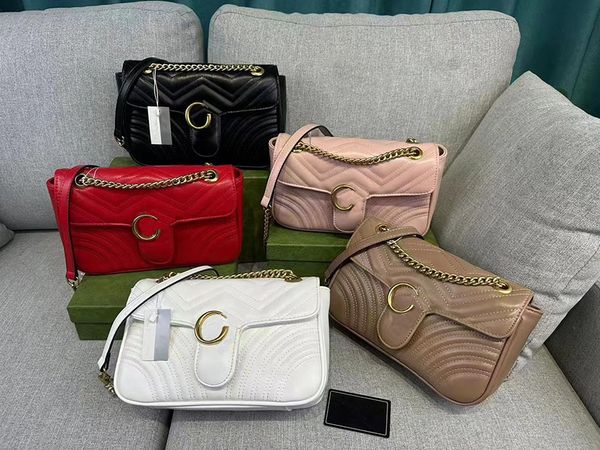 

designer bag chain shoulder bags woman fashion classic luxury multicolour lady leather banquet classic style crossbody bag 3 sizes