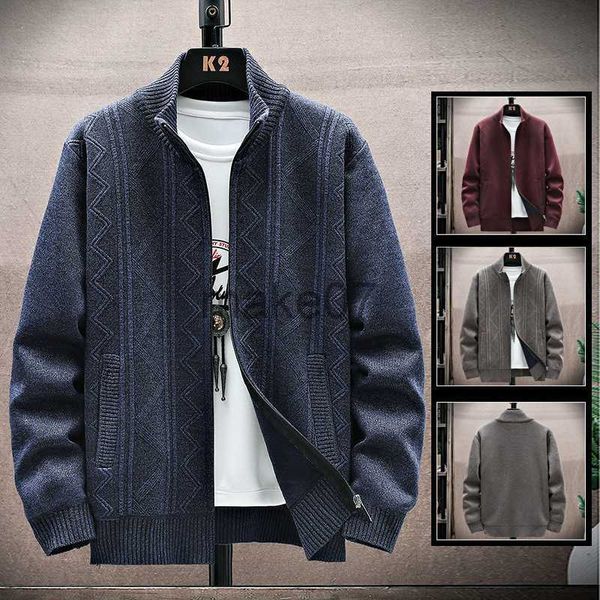 

men's sweaters cardigan sweater men's spring and autumn new knitwear long sleeved standing collar korean version trend slim fit pl, White;black