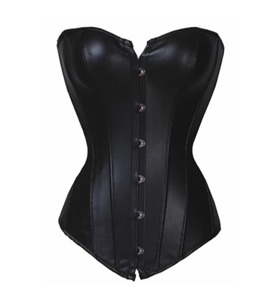 

faux leather strapless corset red body lift shaper lingerie lace up back 82162386848, Black;white