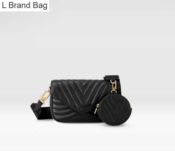 

l bag m56461 new wave multi-pochette handbag women's new cowhide car handbag shoulder bag 1xm6, Black