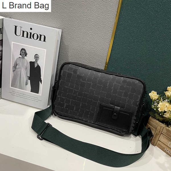 

l bag fashion designer bag mens mini portable messenger bag vintage leather shoulder bag classic black flower crossbody bag #40364 pzzr