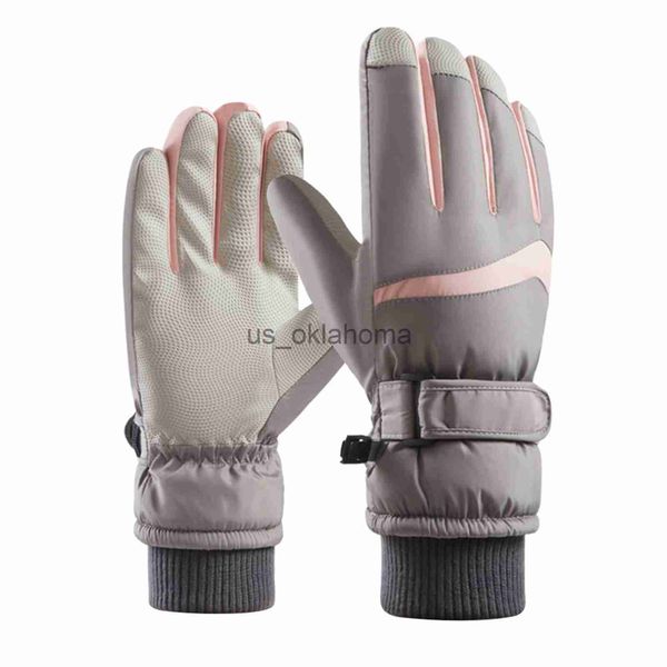 

ski gloves 1pair women men windproof winter warm running outdoor climbing sports hiking motorcycle cycling ski gloves anti slip gift j230802