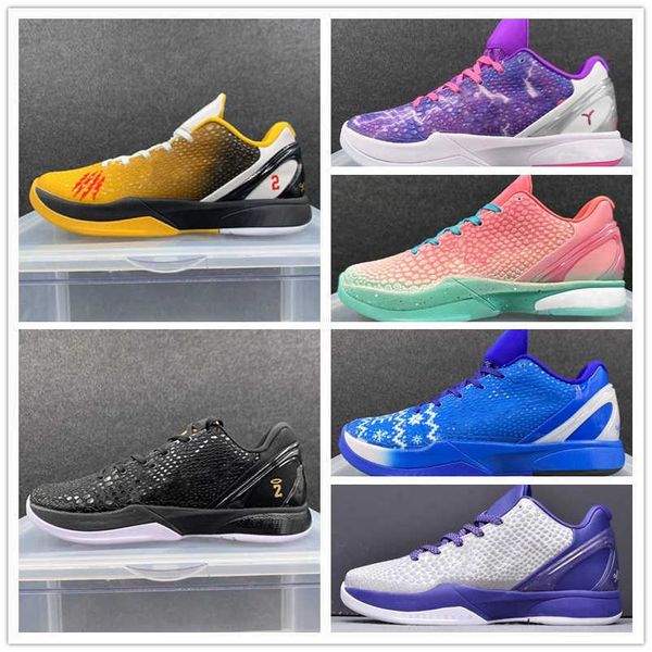 

mamba 6 protro bookers grinch basketball shoes sneakers store kids black grade school men mambacita bruce lee big stage chaos trainers sport