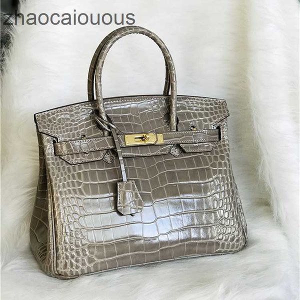 

handbag tote bags birkins designer crocodile leather women's bag quality fashion portable one shoulder classic ladies luxurys handbagss