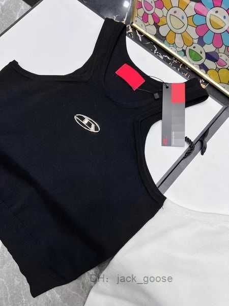 

diesel tanks women diesel black camis fashion designer t shirt tank letter print short round neck cotton womens 1 fvr0, White