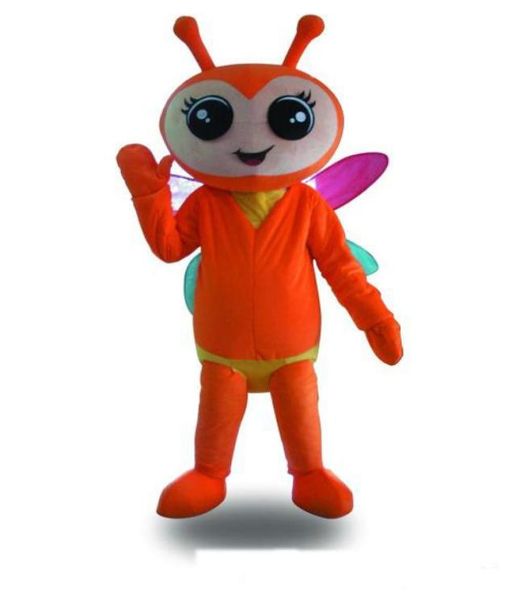 

2018 honey firefly fancy dress cartoon animal mascot costume 1636921, Red;yellow