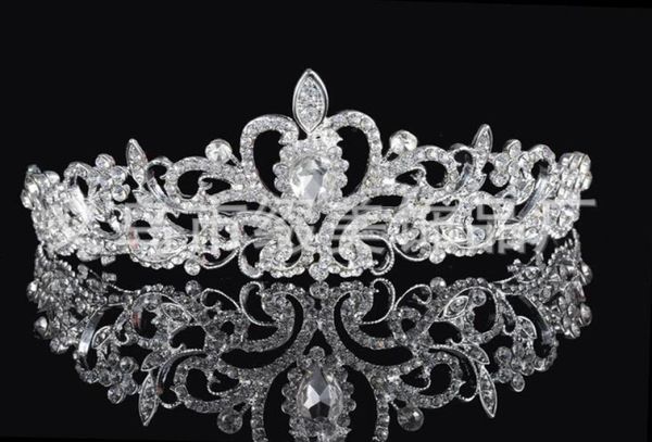 

birdal crowns new headbands hair bands headpieces bridal wedding jewelries accessories silver crystals rhinestone pearls ht063972018