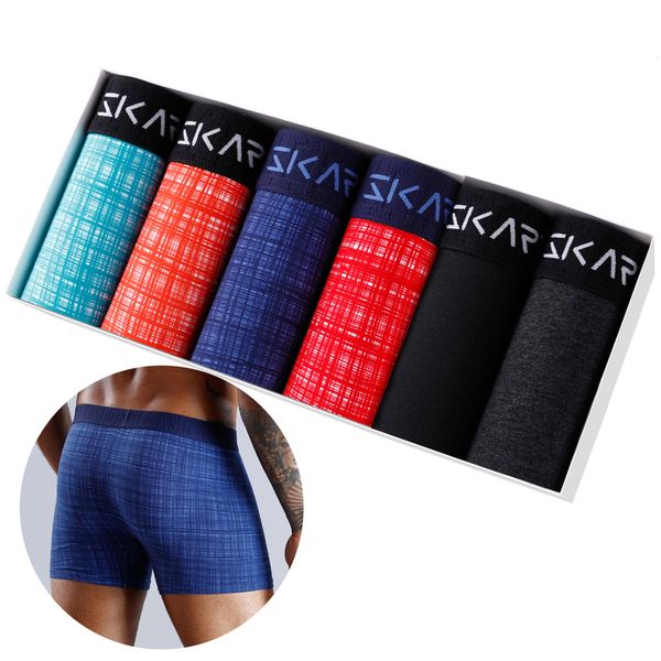 

underpants skarr boxershorts men boxer underwear shorts comfortable natural cotton 230802, Black;white