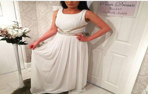 

2016 white prom dresses with beaded belt appliques and ruffled tired chiffon skirt evening party gowns1627268, Black