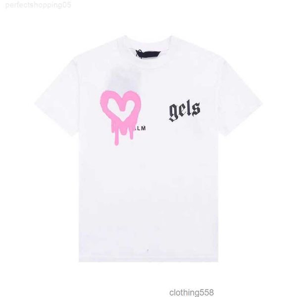 

summer tees plam mens t-shirts women angels designers shirts fashion mans casual cotton back letter shirt shorts sleeve tshirts over sized1, White;black