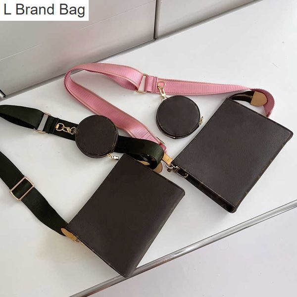 

l bag designer bags shoulder bag men and women crossbody luxury bag tote bag leather wallet messenger bags m47546 purse card holders 9j4s, Black