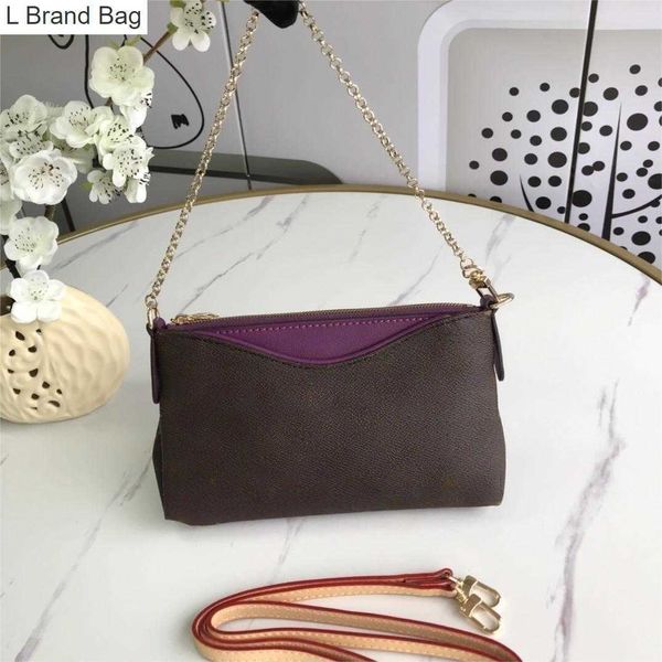 

2023 new 10a designers classic pallas cluth womens fashion evening handbag luxury shoulder bag phone purse strap chain bag 11k5, Black