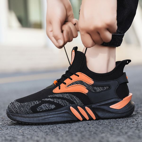 

men knit sneakers breathable running walking gym shoes hiking shoes men's sports designer shoe outdoor summer black beige breathable me
