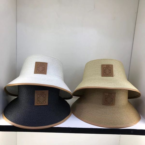 

r retro pearl straw hat lady lace travel casual sunblock hat flat straw woven temperament everything sun hat tide, Blue;gray