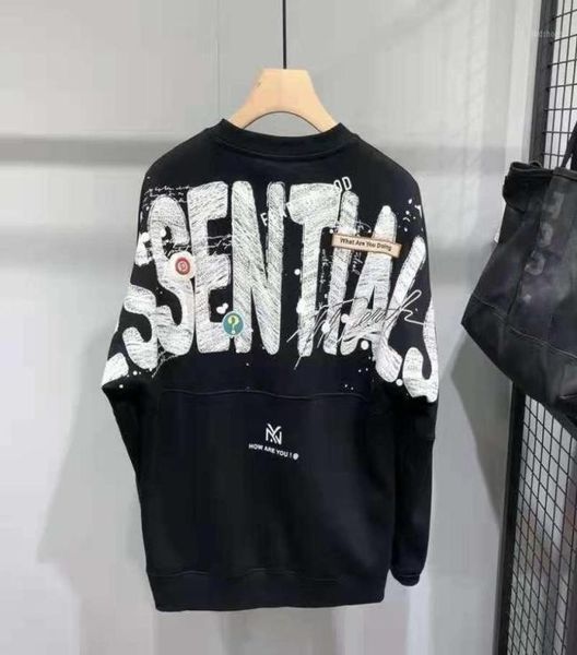 

men039s hoodies sweatshirts men letters printing fleece oversized hoodie fashion hip hop women clothes smen039s1064634, Black