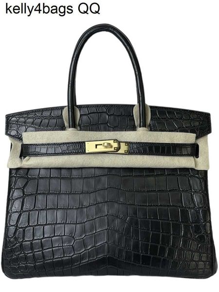

crocodile skin designer bags h ermess birkins 5a genuine leather matte crocodile high end crocodile leather wax thread hand sewn leather