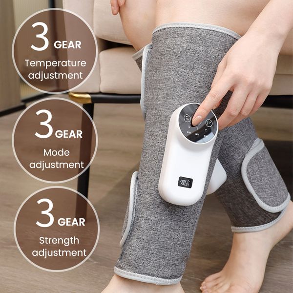 

leg massagers 1 pair electric massager wireless with air compression rechargeable for pain relief calf muscle fatigue foot relax massage 230