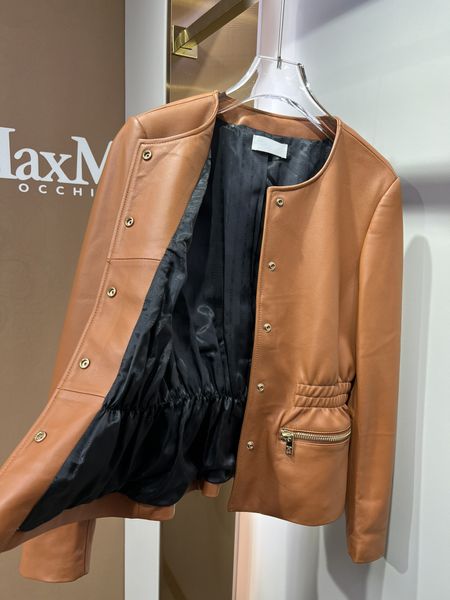 

ce1 designer leather outerwear jackets coats luxury brand designer winter jacket women classic motorcycle leather jacket designer coats for, Black