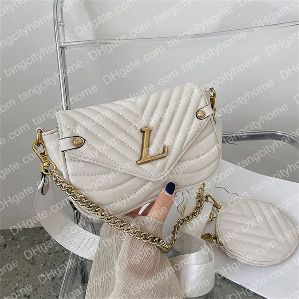 

designer crossbody bags luxury women's shoulder bag multi pochette purse two-in-one messenger with round wallet printed fashion mahjong