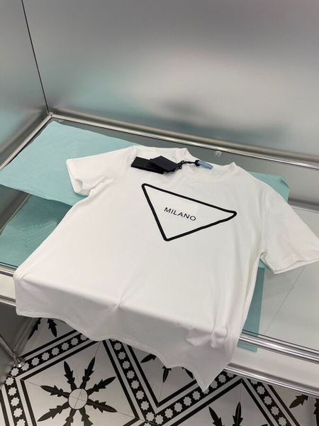 

summer new short sleeve t shirt double yarn fabric stereo letter shirt printing women men's round neck t shirt original sweatshirt polo, Black;brown