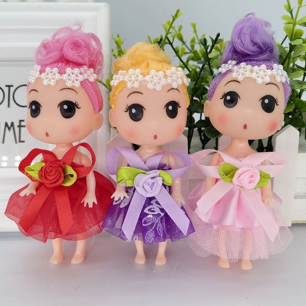 

fashion blogger designer jewelry 12cm wedding doll wedding throw doll wedding little doll keychains lanyards keyrings wholesale miw16, Slivery;golden