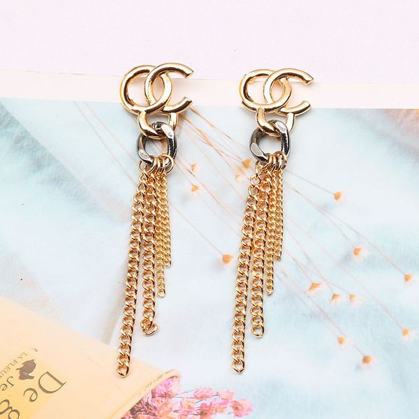 

plated 925 silver luxury brand designers letters stud geometric famous women round crystal rhinestone pearl earring wedding party jewerlry 8, Golden;silver