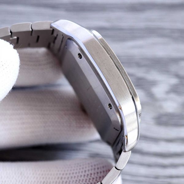 

classic elegance wrist watch santos women men watches l0lk mechanical movement motre prx de luxe with box, Slivery;golden