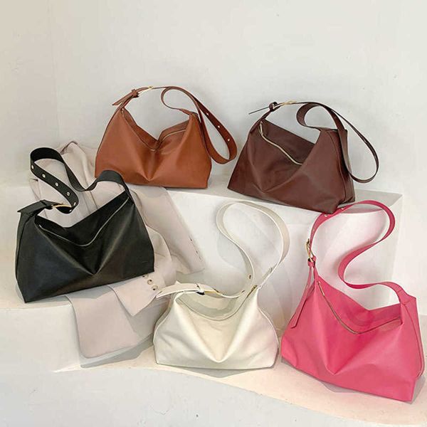 

barbiecoress lazy style new large capacity shoulder bag for women's leisure simple solid color pu tote bag commuter solid color crossbo