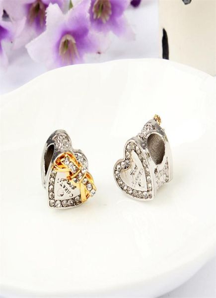 

just married heart alloy charm bead fashion jewelry stunning european style fit for diy bracelet bangle2899418, Black