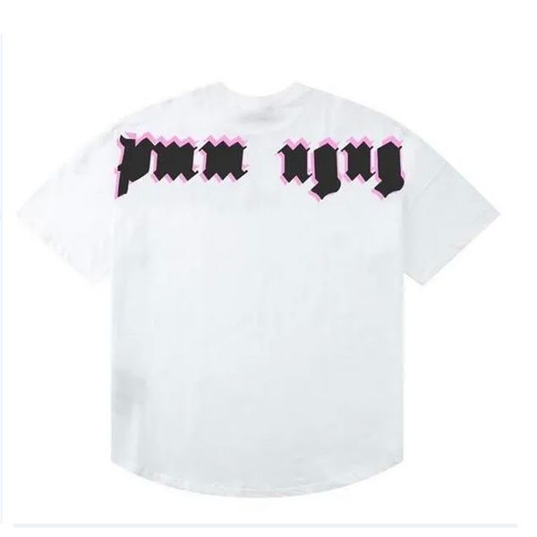 

2023 summer mens graffiti t-shirt palm t shirt palms palm-angel city designer limited inkjet graffiti letter printing men's women', White;black