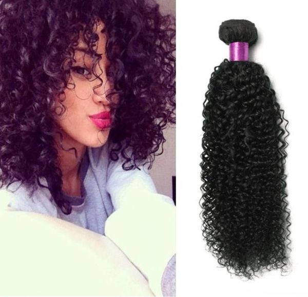 

8a mongolian kinky curly hair weave 4bundles curly human hair extensions mongolian hair afro kinky curly extension natural black4656212, Black