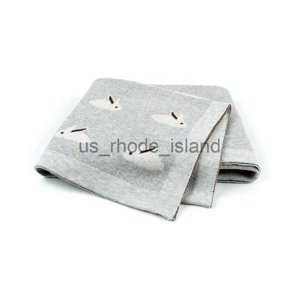 

blankets swaddling size 100*80 baby blankets knitted newborn swaddle wrap blanket cartoon rabbit toddler props children covers x0802