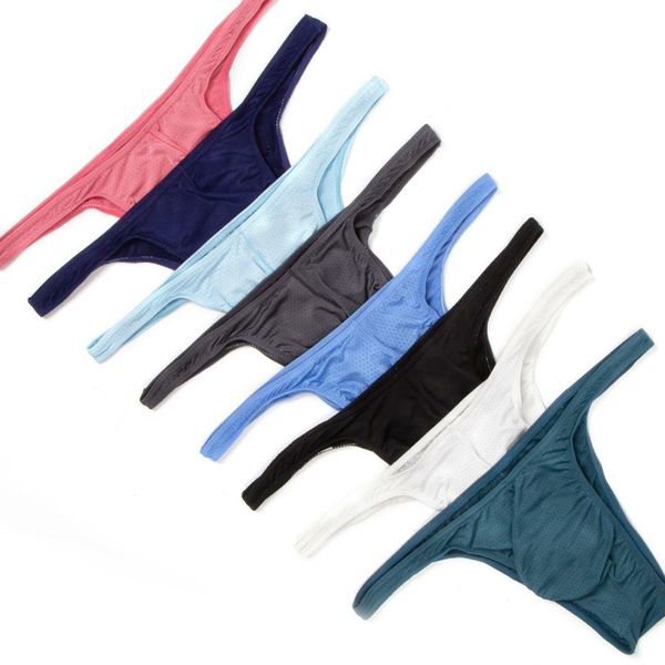 

underpants 4pcs men s underwear breathable bikini fashion briefs mesh low waist stretch comfortable e 091 230802, Black;white