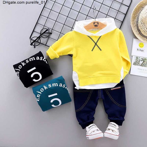 

children clothing sets autumn baby boys girls clothing sets fashion hoodie+pants 2 pcs suits kids clothes, White