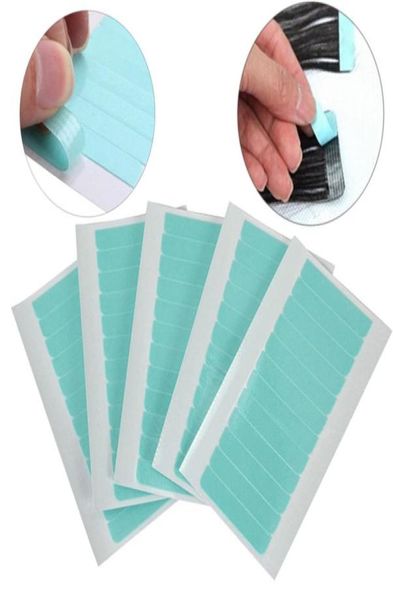 

60tabs precut double sided adhesive super tape for skin weft hair extensions5440462, Black;brown