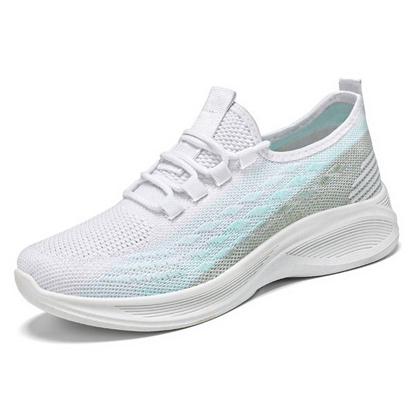 

white black grey womens running shoes fashion breathable sneakers