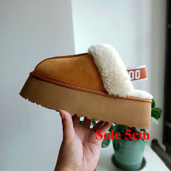 

australia platform tazz slippers funkette disquette tasman women designer fashion winter indoor suede wool ladies home warm slip-on shoes bl, Black