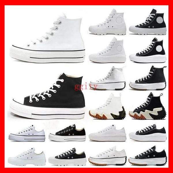 

canvas converse shoes sneaker men women shoes casual shoes sneaker thick bottom platform shoes designer black white run star motion converse