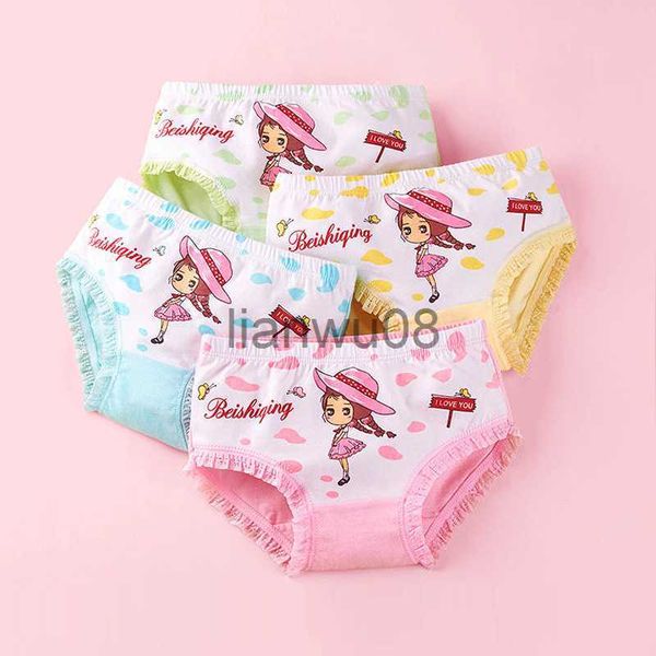 

panties 4pcs girls underwear 212y children's cotton triangle cartoon princess underwear girl baby cute underwear x0802, Camo