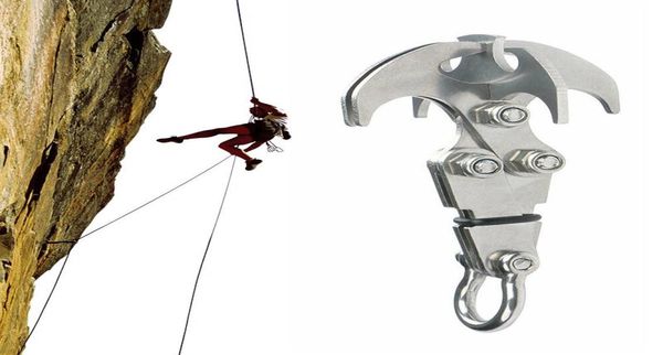 

extreme sport foldable climbing claw multifunctional harness outdoor climbing claw grappling carabiner hook rescue climbing gear4450835