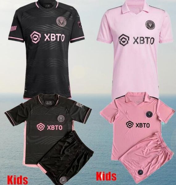 

2023 2024 inter miami cf soccer jerseys matuidi higuain jean fray campana yedlin beckham mls 23 24 football shirt player version men kids ki, Black;yellow