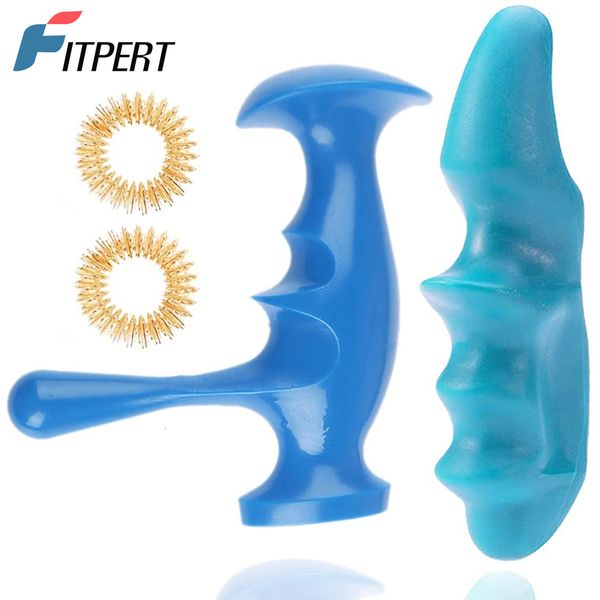 

leg massagers manual trigger point massage tool and thumb saver for full body deep tissue with 2 pieces finger ring stress relief 230802