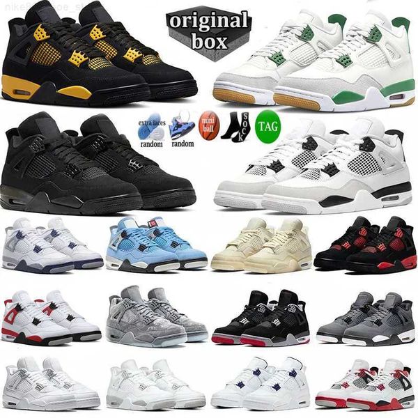 

with box 4s basketball shoes pine green seafoam military navy 4 men red thunder pn dust sail black cat white oreo pure money infrared women