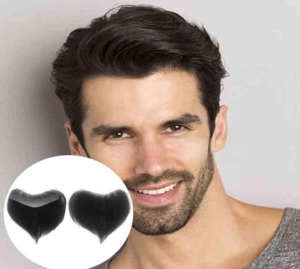 

front men toupee 100 human hair piece for men v style front toupee wig remy hair with thin skin base natural hair line toupee h2238929736, Black