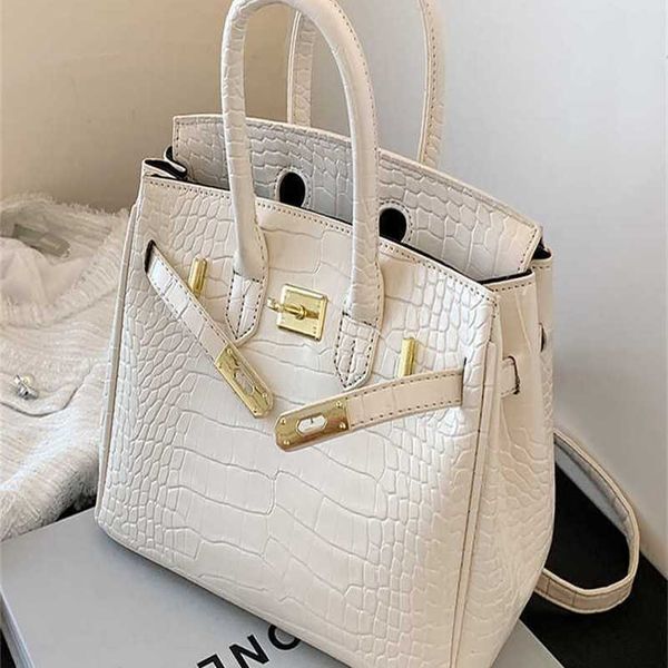 

storage bags h ermes birkines advanced crocodile pattern women's fashion portable kellies versatile crossbody big bag