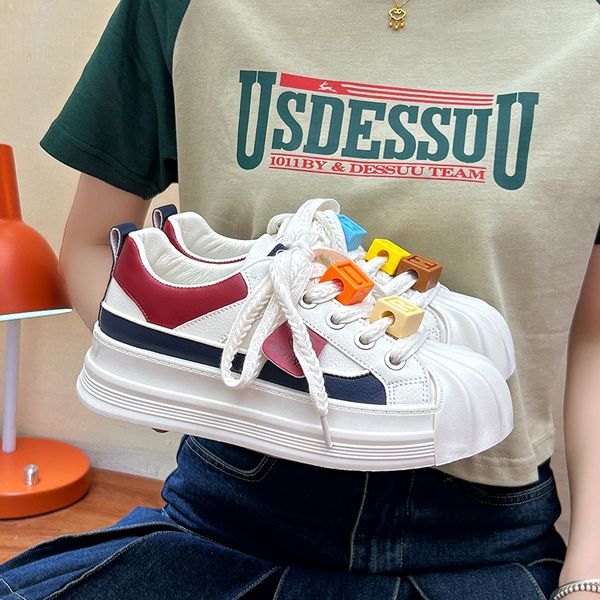 

lace-up design women fashion casual shoes designer woman black red yellow girls womens party play style trainers leather platform246 er s