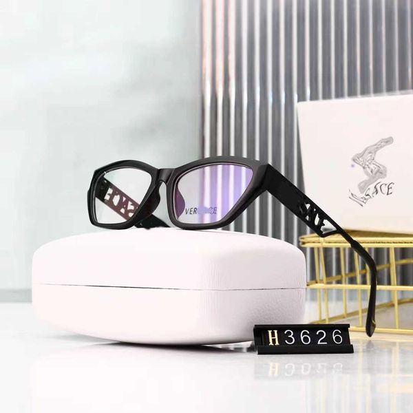 

designer versages sunglasses vercaces head double accessories round frame women's high-end sense fashionable sunglasses 2023 new, White;black