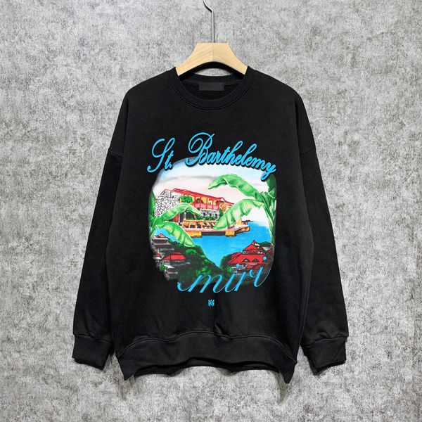 

sweater season mens hoodie designer a miri women hoody sweater hoodies pullover sweatshirts hip hop a miri letter print labels s-2xl 9 colo, Black